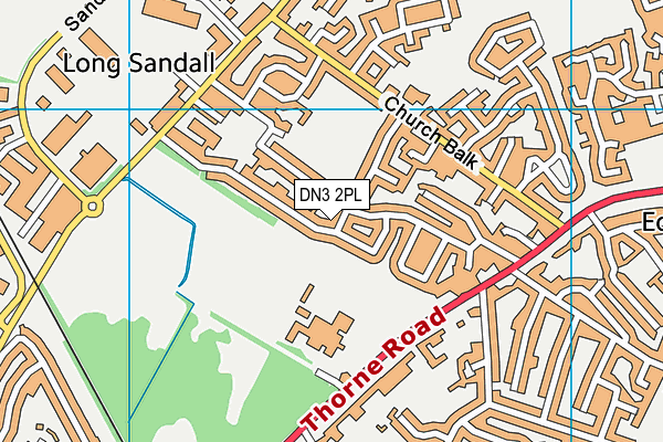 DN3 2PL map - OS VectorMap District (Ordnance Survey)