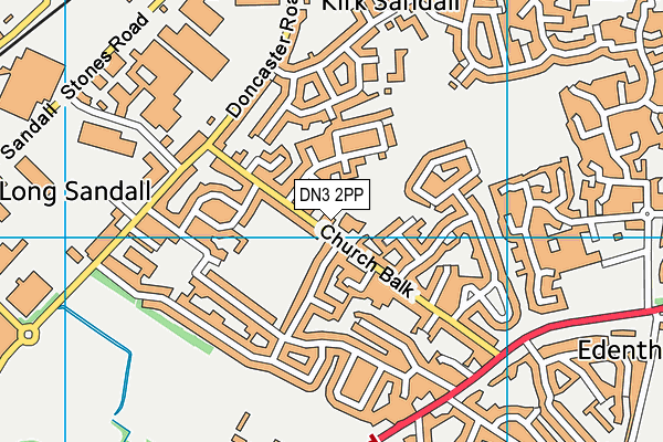Canon Popham CofE Primary Academy map (DN3 2PP) - OS VectorMap District (Ordnance Survey)