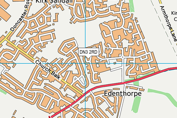 Fairfield Playing Field map (DN3 2RD) - OS VectorMap District (Ordnance Survey)