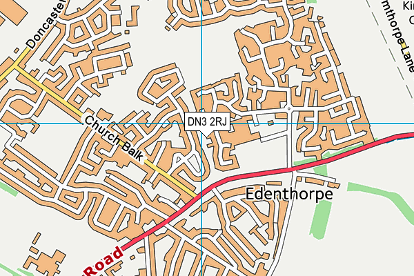 DN3 2RJ map - OS VectorMap District (Ordnance Survey)