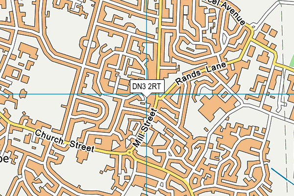DN3 2RT map - OS VectorMap District (Ordnance Survey)