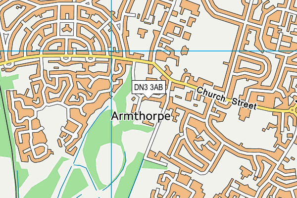 DN3 3AB map - OS VectorMap District (Ordnance Survey)