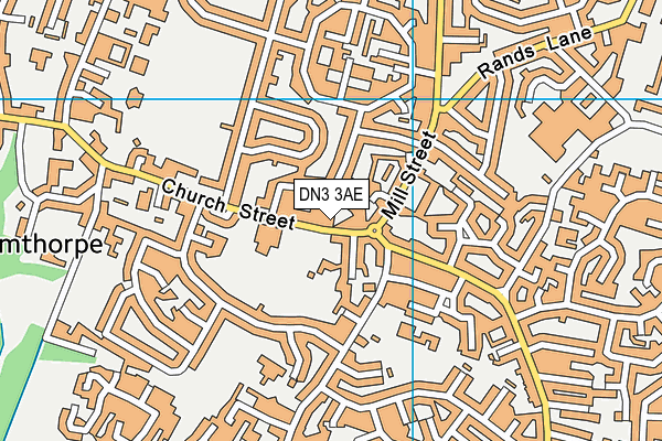 DN3 3AE map - OS VectorMap District (Ordnance Survey)