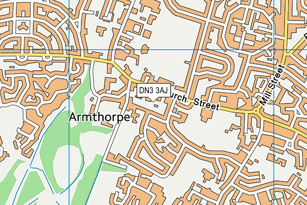 DN3 3AJ map - OS VectorMap District (Ordnance Survey)