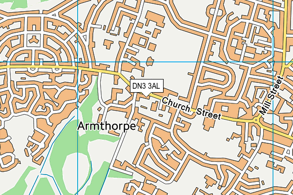 DN3 3AL map - OS VectorMap District (Ordnance Survey)