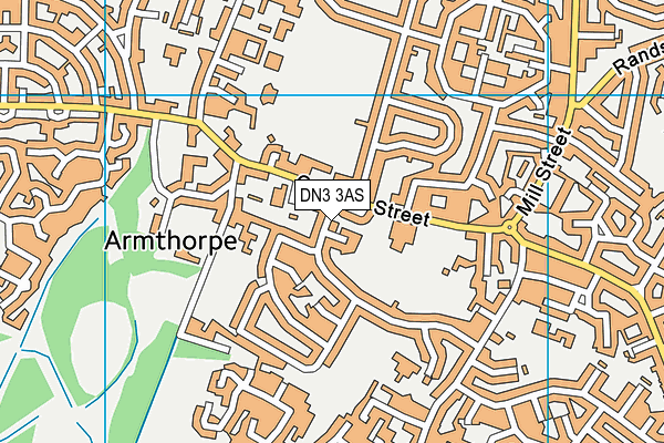 DN3 3AS map - OS VectorMap District (Ordnance Survey)