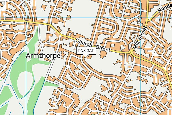 DN3 3AT map - OS VectorMap District (Ordnance Survey)