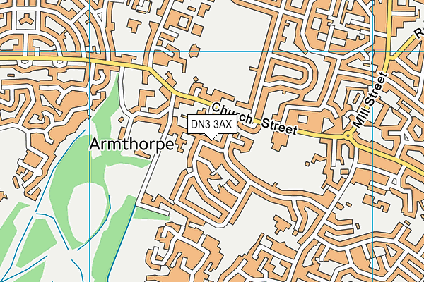 DN3 3AX map - OS VectorMap District (Ordnance Survey)