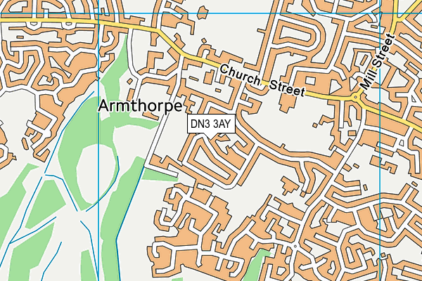 DN3 3AY map - OS VectorMap District (Ordnance Survey)