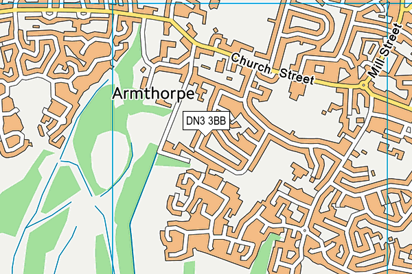 DN3 3BB map - OS VectorMap District (Ordnance Survey)