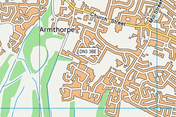DN3 3BE map - OS VectorMap District (Ordnance Survey)