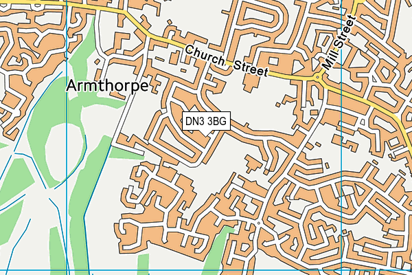 DN3 3BG map - OS VectorMap District (Ordnance Survey)