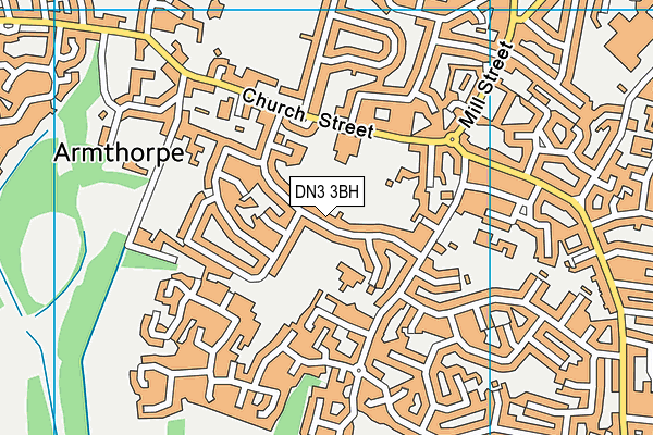 DN3 3BH map - OS VectorMap District (Ordnance Survey)