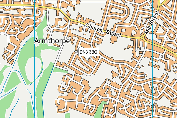 DN3 3BQ map - OS VectorMap District (Ordnance Survey)