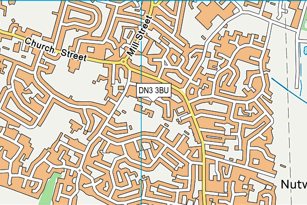 DN3 3BU map - OS VectorMap District (Ordnance Survey)