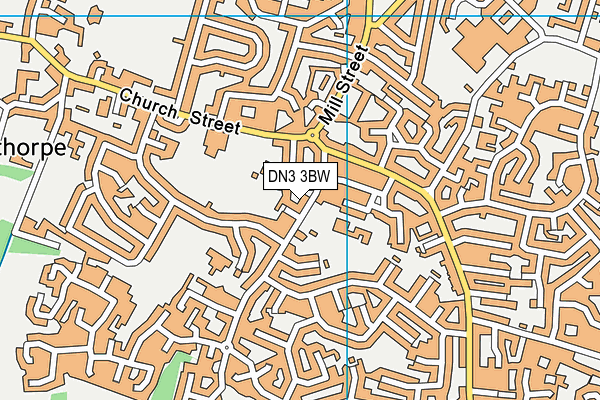 DN3 3BW map - OS VectorMap District (Ordnance Survey)