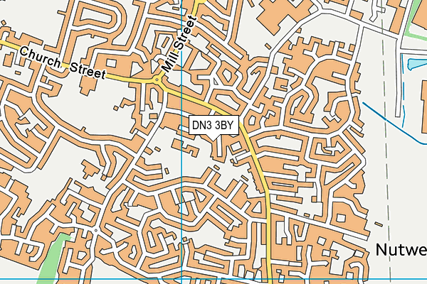 DN3 3BY map - OS VectorMap District (Ordnance Survey)