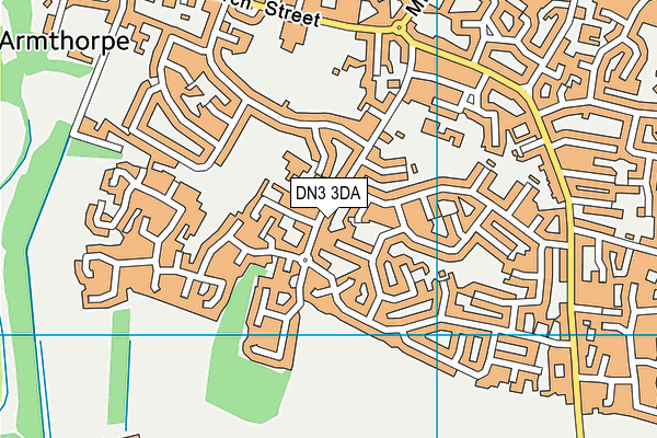 DN3 3DA map - OS VectorMap District (Ordnance Survey)