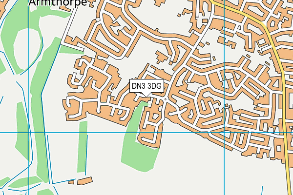 DN3 3DG map - OS VectorMap District (Ordnance Survey)