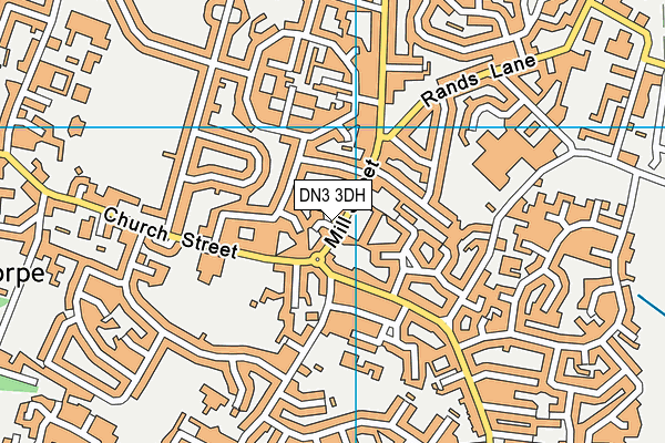 DN3 3DH map - OS VectorMap District (Ordnance Survey)