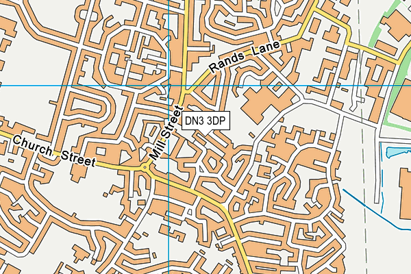 DN3 3DP map - OS VectorMap District (Ordnance Survey)