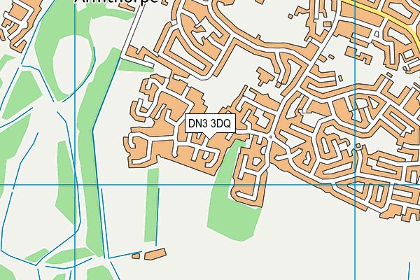 DN3 3DQ map - OS VectorMap District (Ordnance Survey)