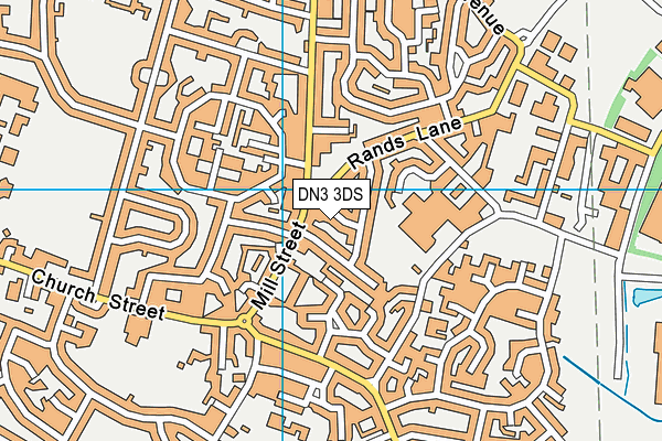 DN3 3DS map - OS VectorMap District (Ordnance Survey)