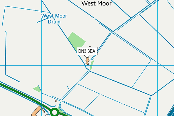 DN3 3EA map - OS VectorMap District (Ordnance Survey)