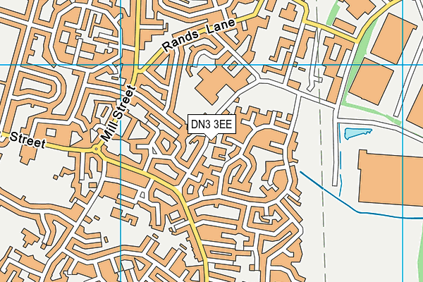 DN3 3EE map - OS VectorMap District (Ordnance Survey)