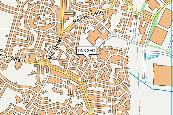 DN3 3EG map - OS VectorMap District (Ordnance Survey)