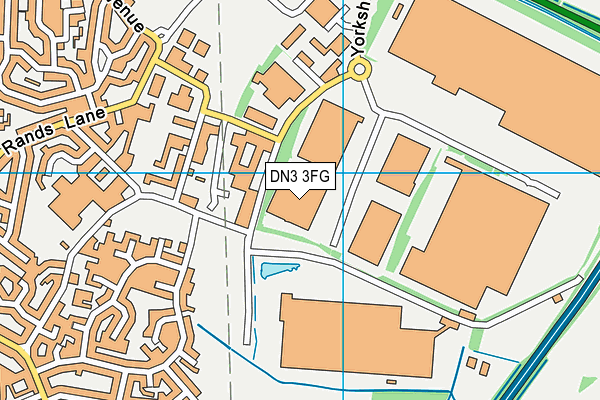 DN3 3FG map - OS VectorMap District (Ordnance Survey)