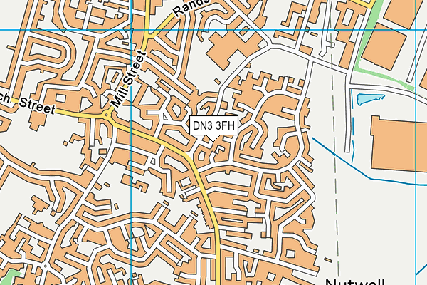 DN3 3FH map - OS VectorMap District (Ordnance Survey)