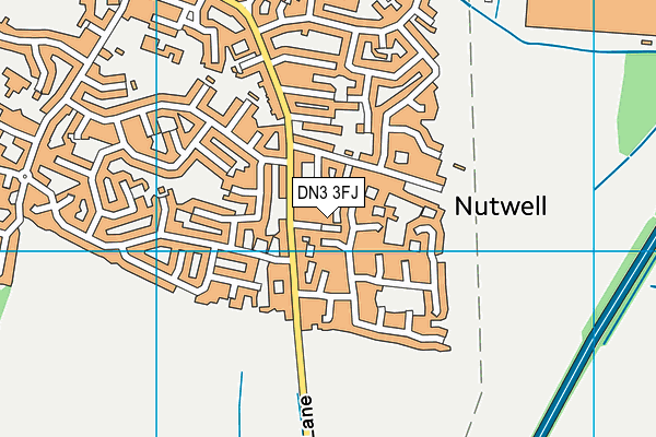 DN3 3FJ map - OS VectorMap District (Ordnance Survey)