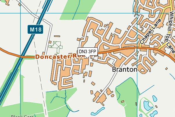 DN3 3FP map - OS VectorMap District (Ordnance Survey)