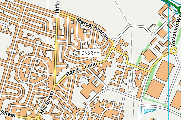 DN3 3HH map - OS VectorMap District (Ordnance Survey)