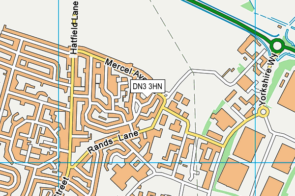 DN3 3HN map - OS VectorMap District (Ordnance Survey)