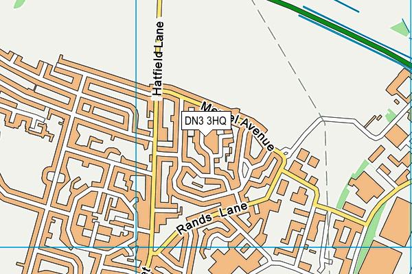DN3 3HQ map - OS VectorMap District (Ordnance Survey)