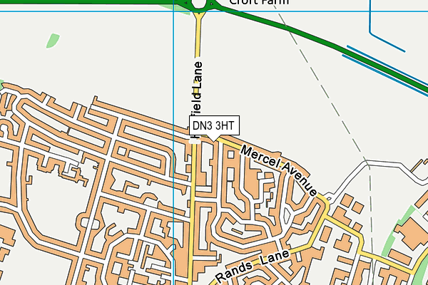 DN3 3HT map - OS VectorMap District (Ordnance Survey)