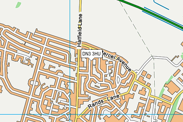 DN3 3HU map - OS VectorMap District (Ordnance Survey)