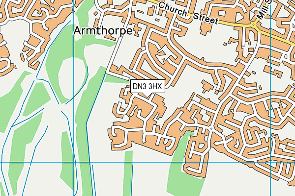 DN3 3HX map - OS VectorMap District (Ordnance Survey)