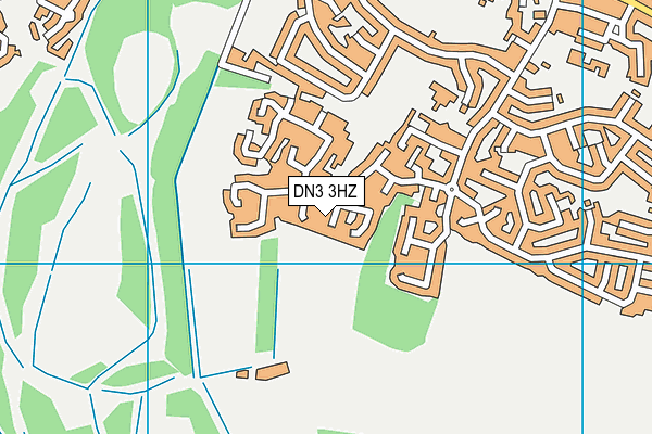 DN3 3HZ map - OS VectorMap District (Ordnance Survey)