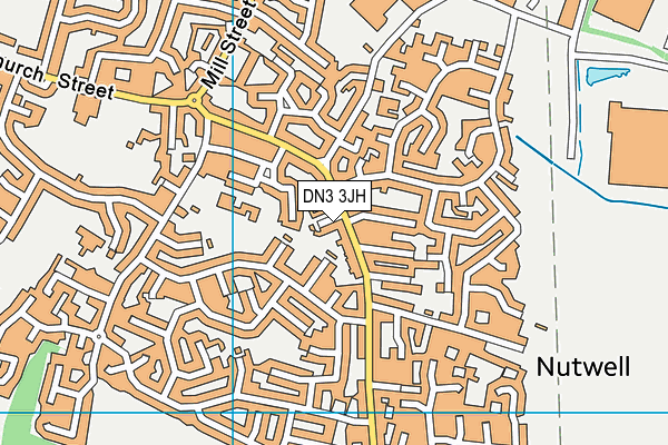 DN3 3JH map - OS VectorMap District (Ordnance Survey)