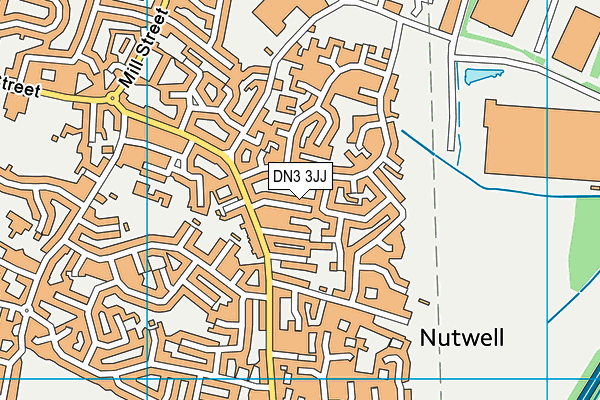 DN3 3JJ map - OS VectorMap District (Ordnance Survey)