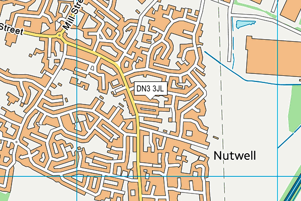DN3 3JL map - OS VectorMap District (Ordnance Survey)