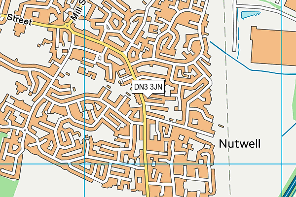 DN3 3JN map - OS VectorMap District (Ordnance Survey)