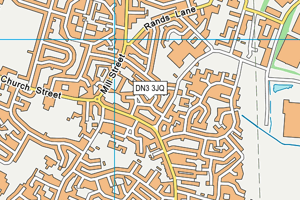 DN3 3JQ map - OS VectorMap District (Ordnance Survey)