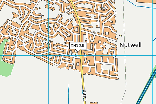 DN3 3JU map - OS VectorMap District (Ordnance Survey)