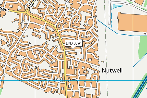DN3 3JW map - OS VectorMap District (Ordnance Survey)
