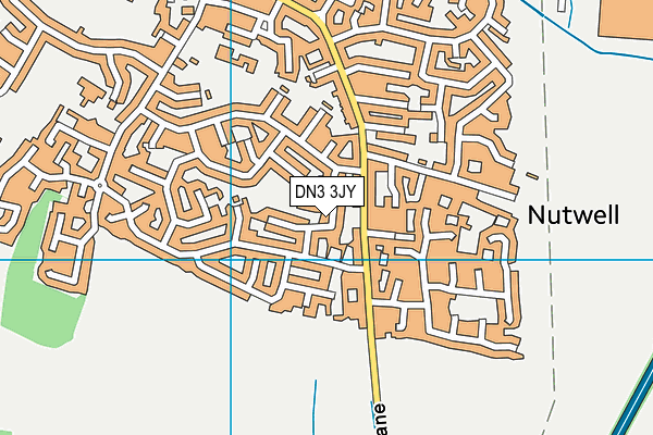 DN3 3JY map - OS VectorMap District (Ordnance Survey)