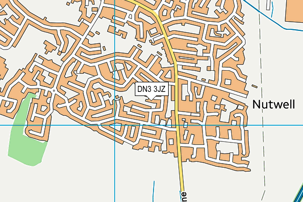 DN3 3JZ map - OS VectorMap District (Ordnance Survey)
